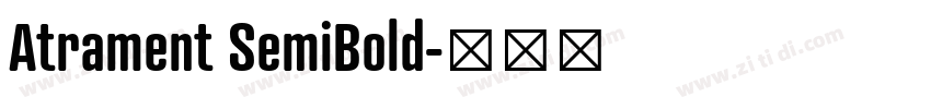 Atrament SemiBold字体转换